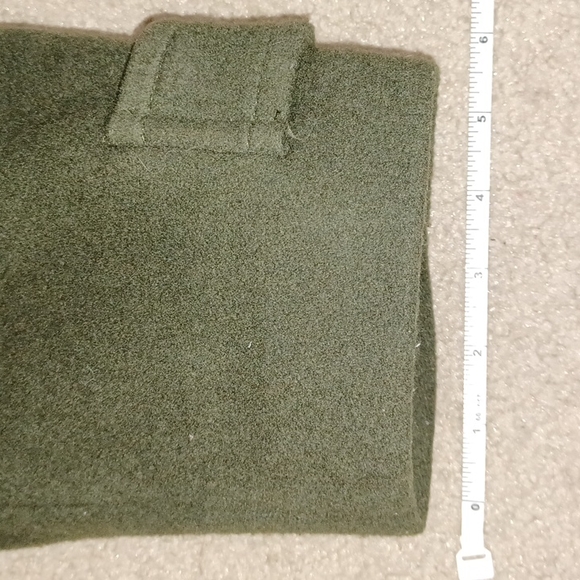 L.L.Bean Classic Lambswool Polo Coat, Three-Quarter Green Women Size 20 Petite - Picture 16 of 16